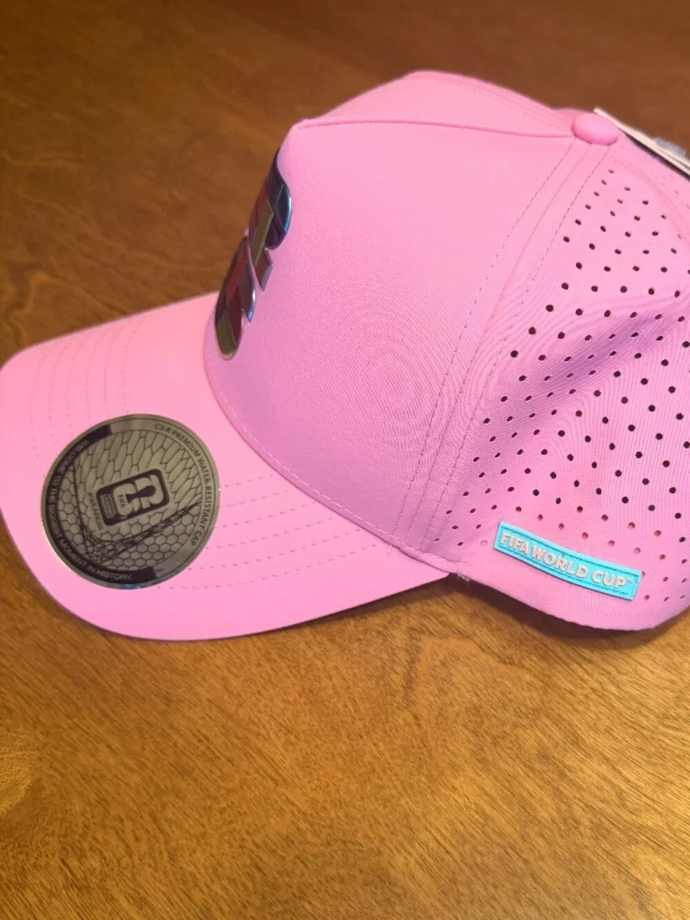 NWT FIFA World Cup 2026 Premium Pink Water-Resistant Snapback Hat Official